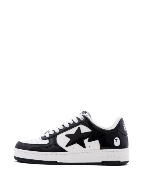 A BATHING APE® Bape STA patent leather sneakers Black 001FWM301301M