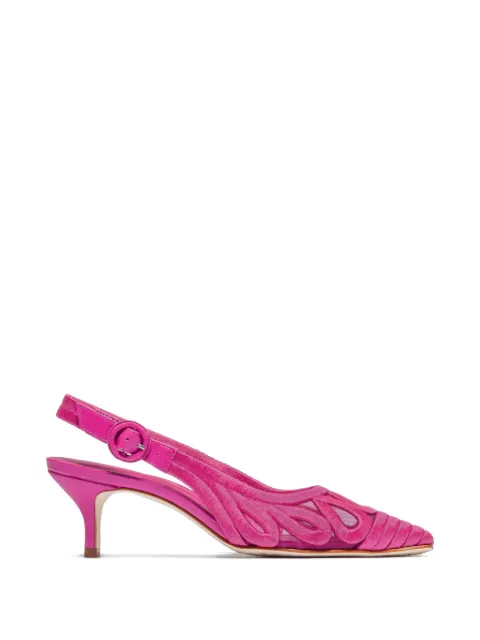 Bernardo Madinah cut-out slingback pumps Pink MADINAH