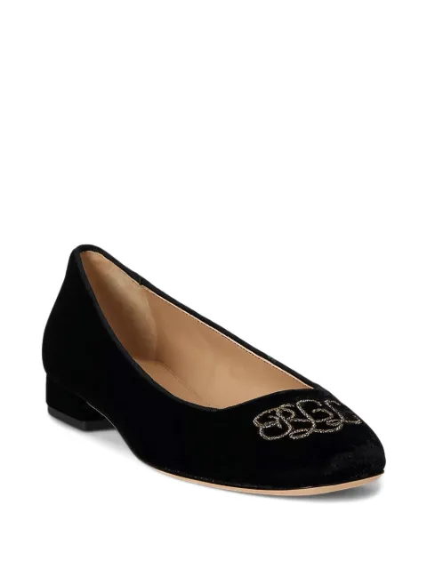 Lauren Ralph Lauren Emellie embellished ballet pumps Black 802980120001