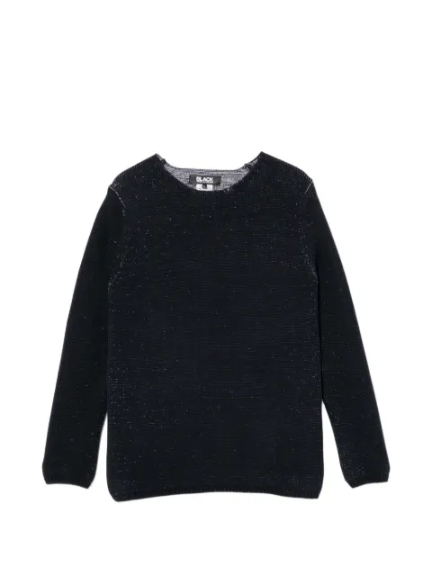 Black Comme Des Garçons round-neck long-sleeve jumper Blue CBKKN1QN001XQBLD00L