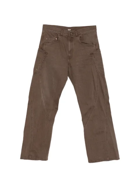 KHOKI panelling trousers Brown 26SSP01B