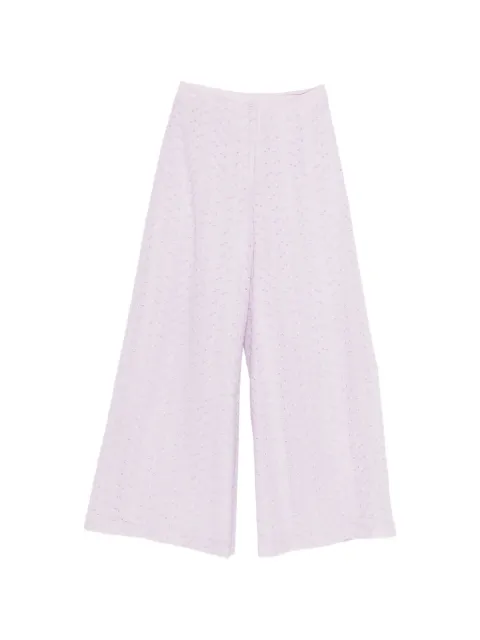 Forte Forte broderie-anglaise trousers Purple 14878