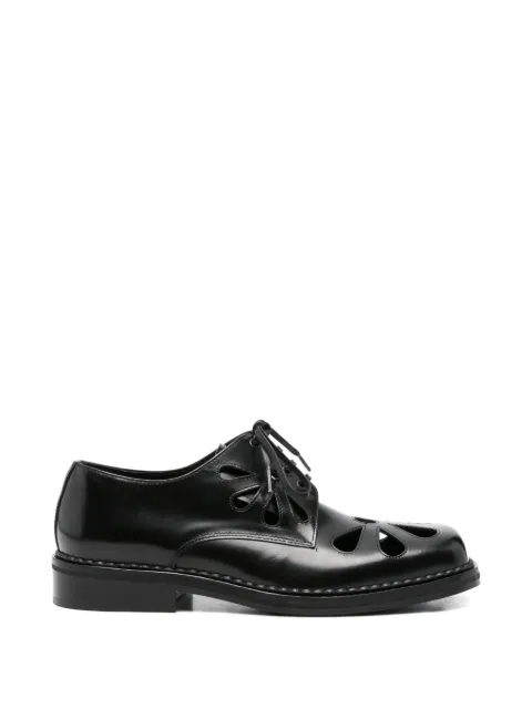 Simone Rocha Daisy cut-out Derby shoes Black BRG20M0740