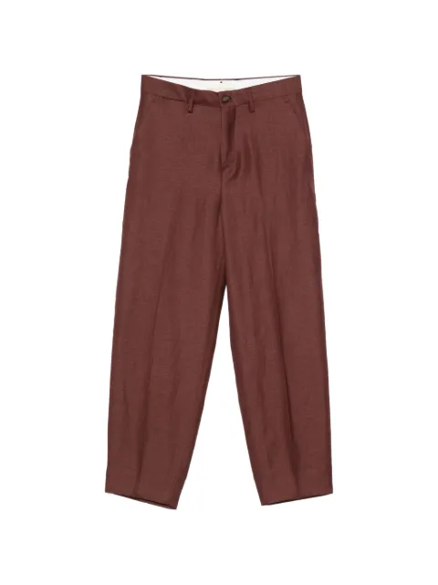 Briglia 1949 Charlotte belt-loops trousers Red CHARLOTTEW300130