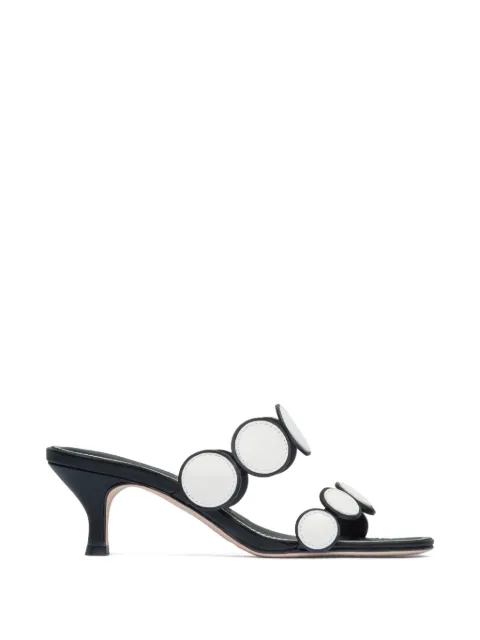 Bernardo Prya circle-embellished heeled sandals Black PRYA