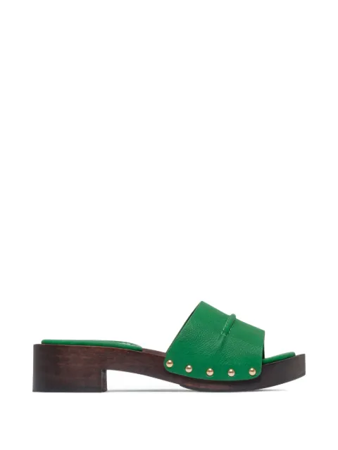 Bernardo Blyde studded sandals Green BLYDE