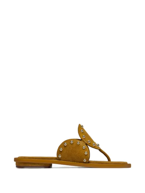 Bernardo Agartha studded thong sandals Brown AGARTHA