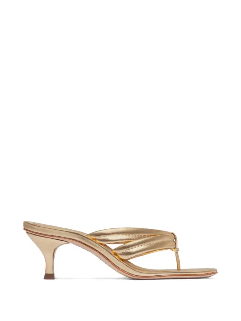 Bernardo Miami padded heeled sandals Gold MIAMI55