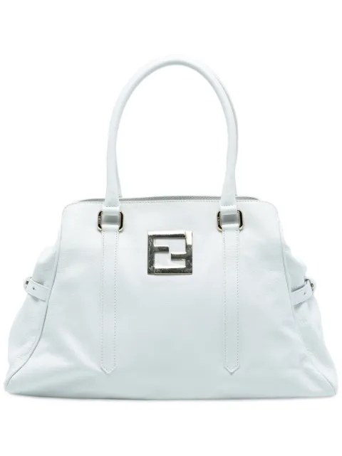 Fendi Pre-Owned 2010-2025 Leather FF tote bag White BL4GBEQU6CVP72WZ