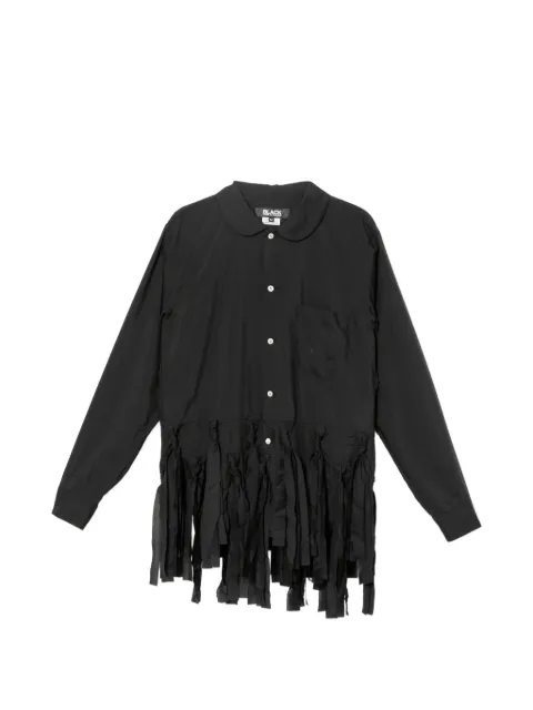 Black Comme Des Garçons fringe long-sleeve shirt Black CBKST1QB013XQBKX00M