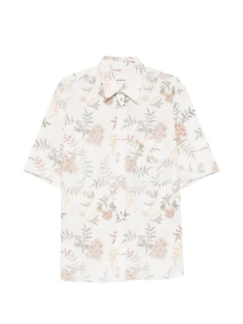 MARANT floral-print short-sleeve shirt Neutrals CH0085HBD1I08H