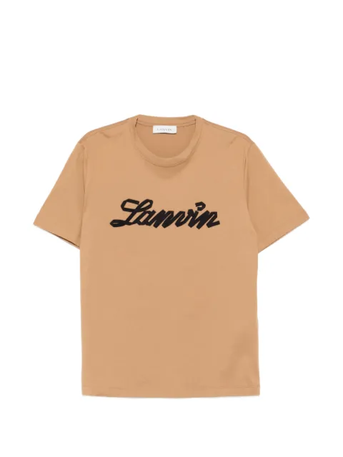 Lanvin logo T-shirt Neutrals RMTS0012J30866