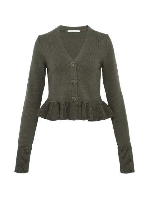 Cecilie Bahnsen Prisca cardigan Green 425KNI52002PRISCA00OLIVE