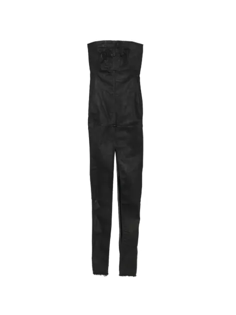 Rick Owens DRKSHDW Sliced Rustier zip-up maxi dress Black DS01F4514SDBK