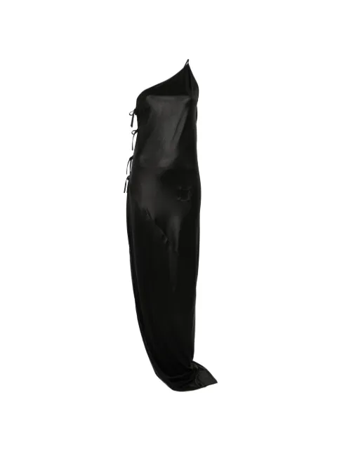 Rick Owens DRKSHDW one-shoulder maxi dress Black DS01F4516JL