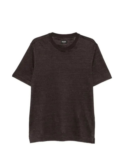 Zegna short-sleeve T-shirt Brown UH352A3H776