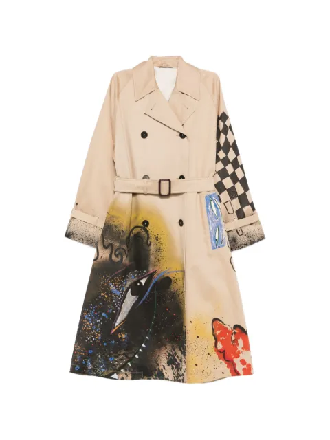 Weekend Max Mara belted graphic coat Neutrals 2615021046