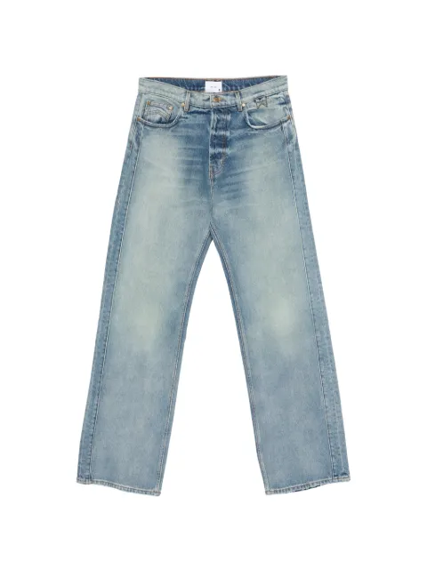 RHUDE washed-effect straight jeans Blue RHPS26DP02012