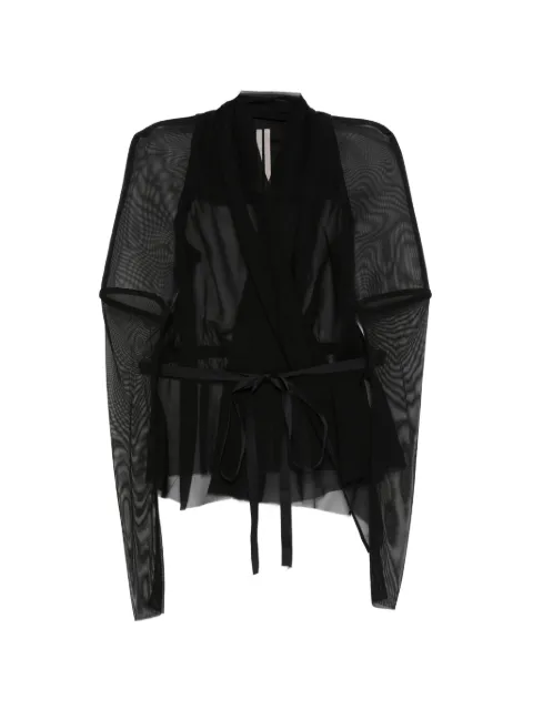 Rick Owens tie-waist jacket Black RP01F6762SNMTUS