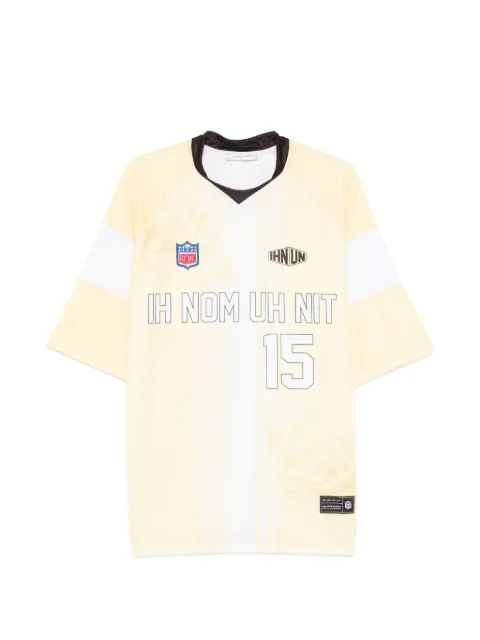 Ih Nom Uh Nit floral number T-shirt Yellow NUS26233811