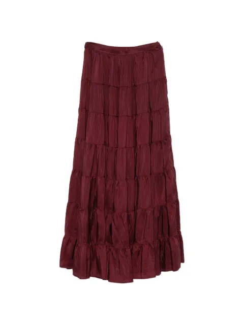 Forte Forte tiered maxi skirt Red 14865