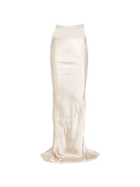 Rick Owens ribbed waistband skirt Neutrals RP01F6381N