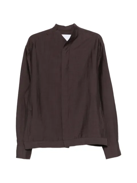 Costumein collarless shirt Brown 26S55