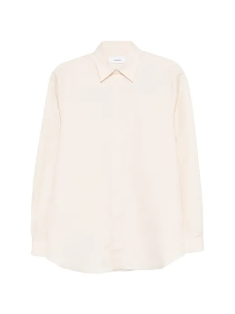 Lardini collared long-sleeve shirt Neutrals PAFLYNNPAC1999