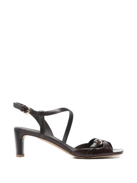 Del Carlo leather sandals Brown 12117MOOR