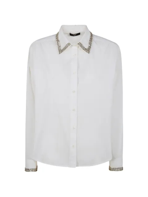 Seventy embellished-collar shirt White CA149550200418
