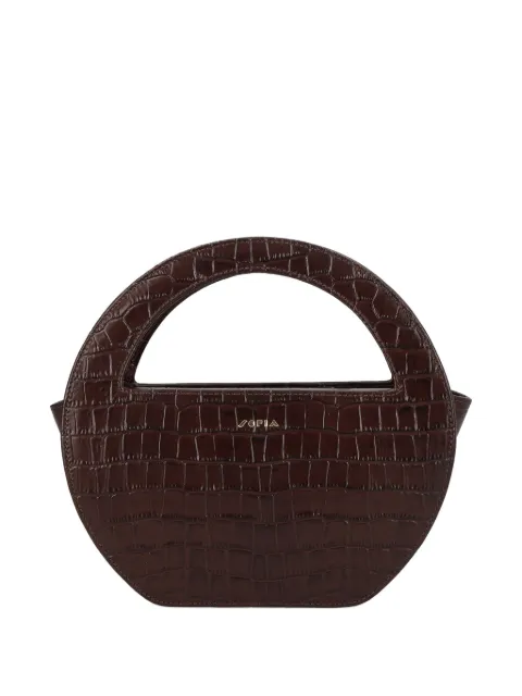 SOFIA mini Edda embossed tote bag Brown BAA2T02L0116BBSIGAR
