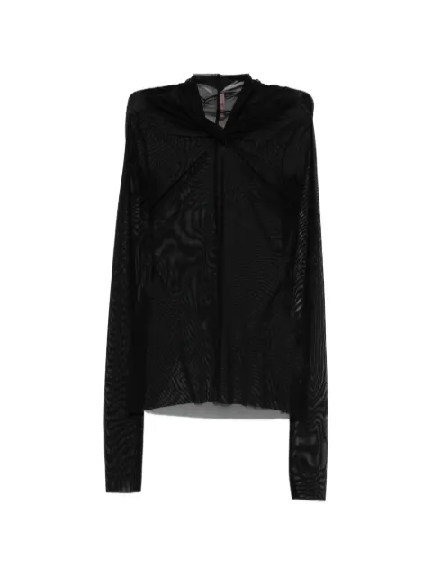Rick Owens Lilies Kairo twisted top Black LI01F7212TUS