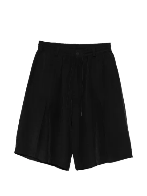 Y-3 drawstring pleated shorts Black KS7639