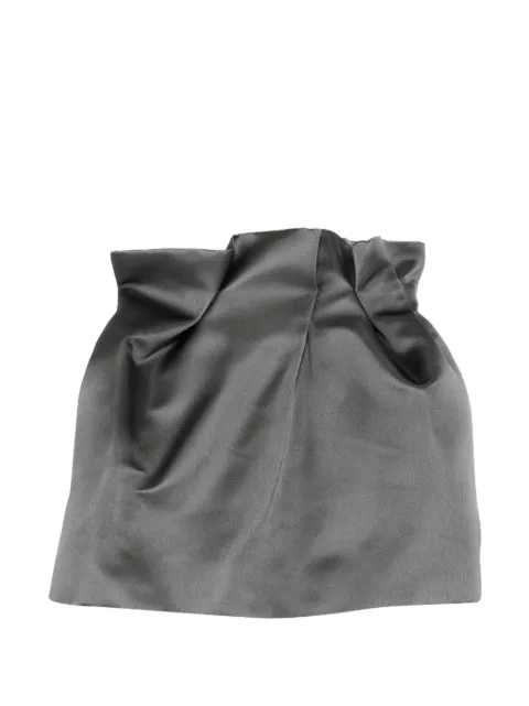 Magda Butrym gathered mini skirt Grey 277526