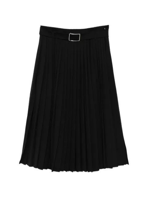 Sportmax belted pleated midi skirt Black 2612101081600
