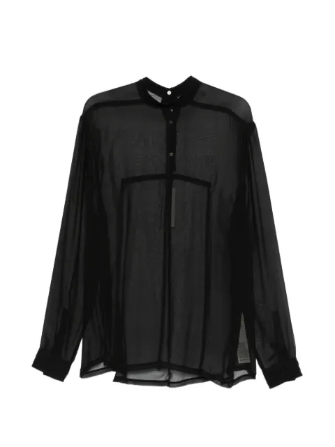 Rick Owens rear-button top Black RU01F2242S