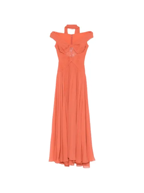 Elie Saab embroidered maxi dress (set of two) Orange D1078NR26SIL04