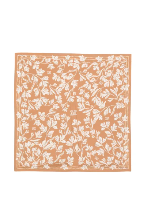 Max Mara floral-print scarf Neutrals 2614541112600