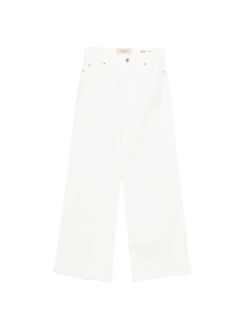 Weekend Max Mara logo-patch wide-leg jeans White 2615131051600
