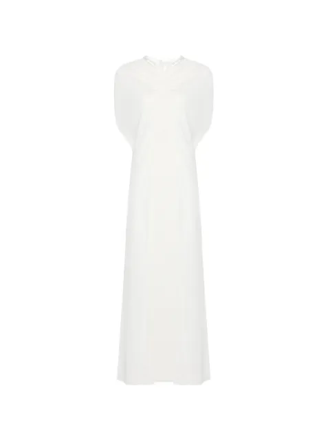 DARKPARK draped collar coat White WSH45FAC164