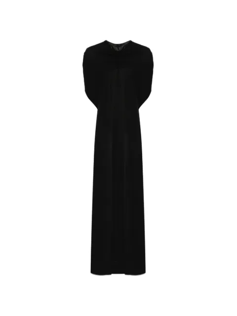 DARKPARK draped panelled coat Black WSH45FAC155