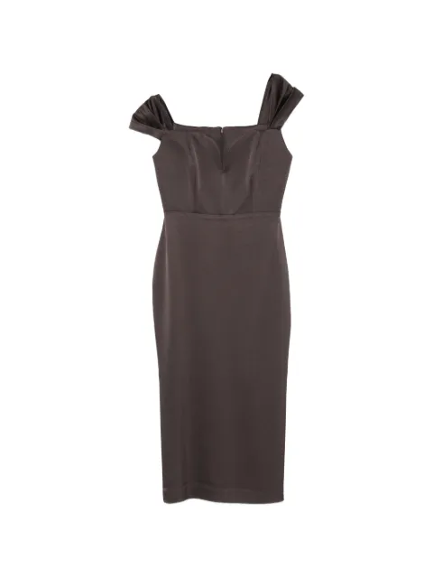 Alex Perry V-neck midi dress Grey D1608FG