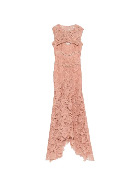 Costarellos lace cut-out maxi dress Pink PS2645