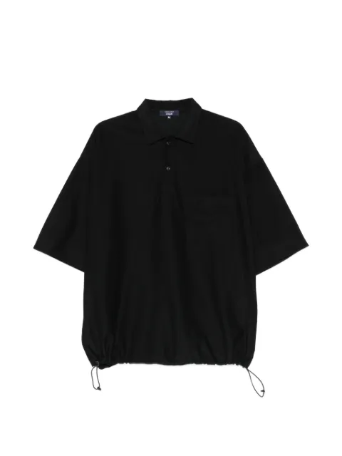 Comme des Garçons Homme elasticated-hem polo shirt Black T0161
