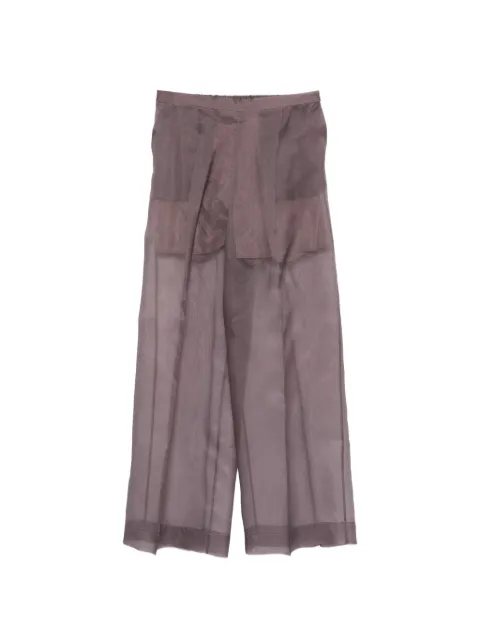 Antonelli sheer wide-leg trousers Purple Q8034256576