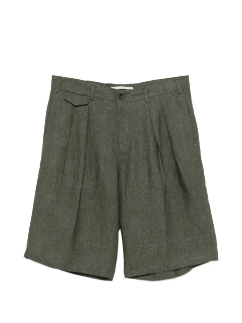 Briglia 1949 pleated shorts Green BEDFORDS300117