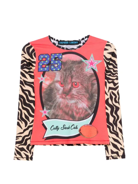 Chopova Lowena Cutty Sark Cats graphic T-shirt Orange 2452