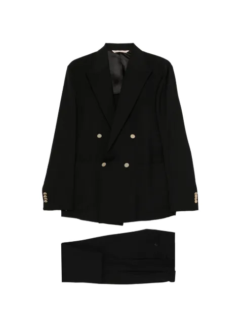 Briglia 1949 double-breasted suit Black BOLGHERIPO300108B