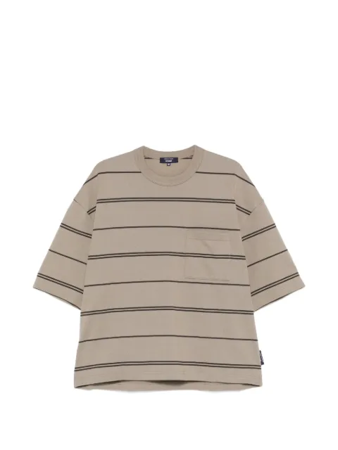 Comme des Garçons Homme striped chest-pocket T-shirt Brown T0212