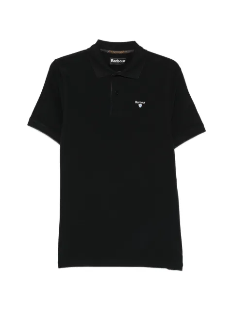 Barbour logo polo shirt Black MML0012